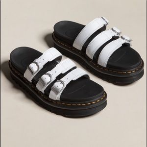 Dr. Martens White and Black Sandals